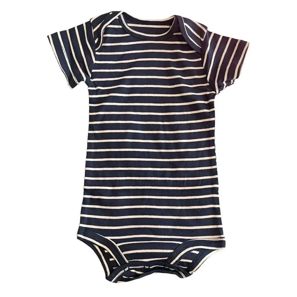 Childrens 3 Piece Summer Set Boys Baby Size 12M Tee Shorts Romper